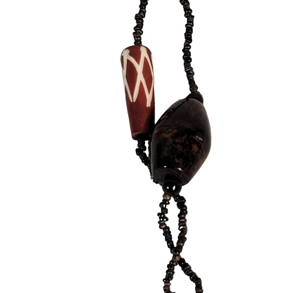 Set of 2 Vintage Jewelry Glass Beaded Necklaces Fashion Accessories - Picture 13 of 15